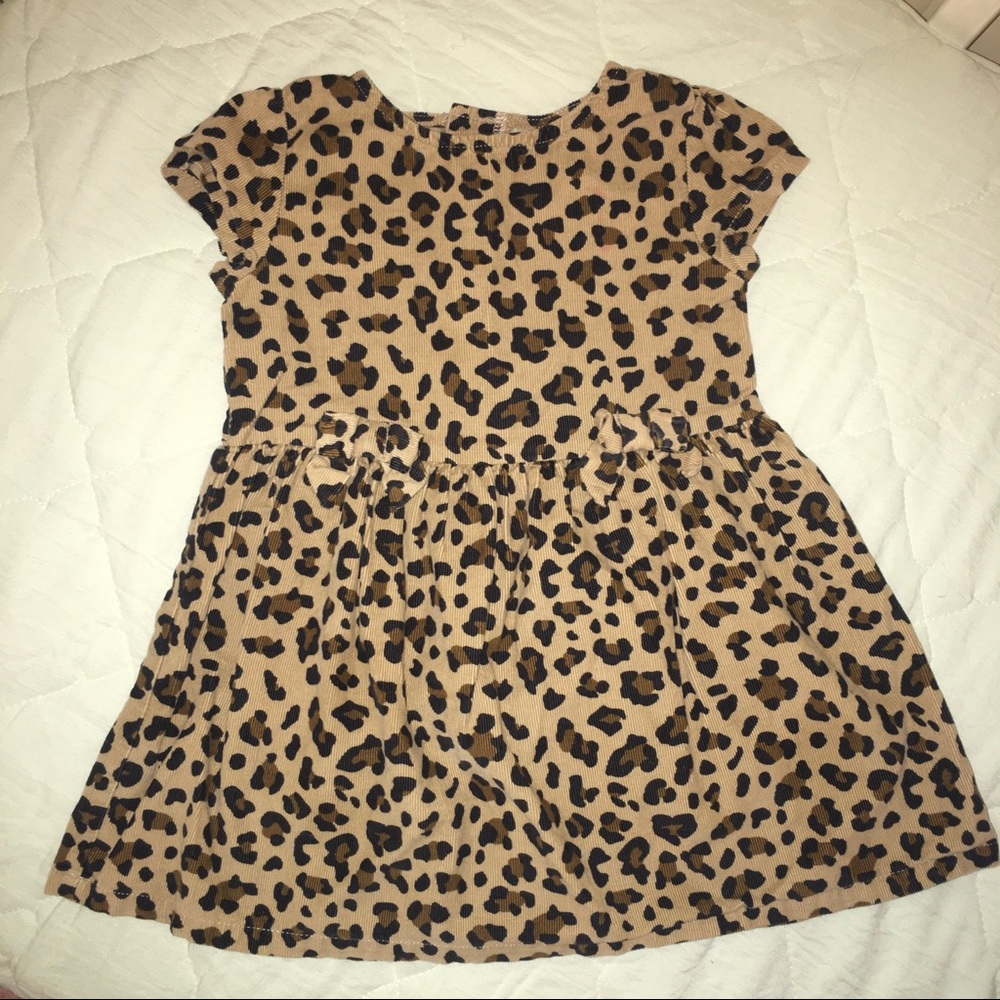 Carters Corduroy Leopard Dress